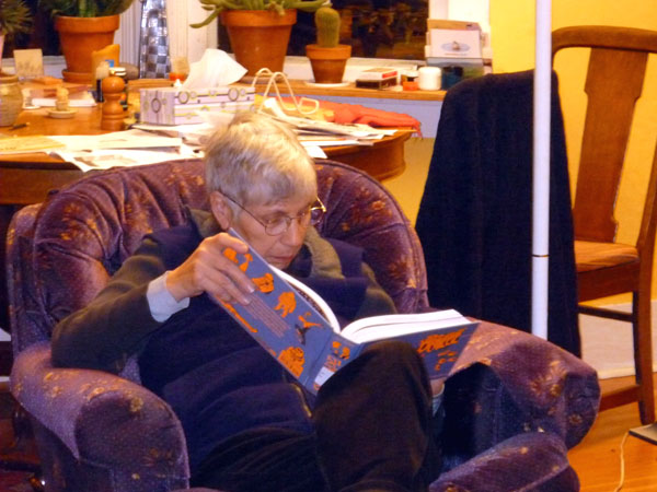 Judy doing research 
